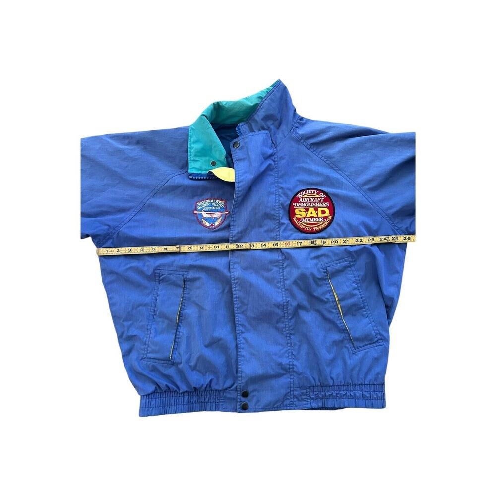 Vtg Academy of Model Aeronautics Mens L‎ Jacket Society Of Aircraft Demolishers - Picture 5 of 7